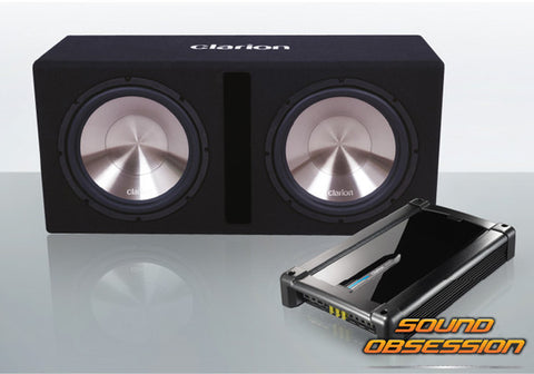 Clarion DB3021XR 2000W DUAL 12" Subwoofer & Mono Amplifier Pack
