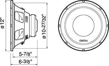 Clarion WG3020 1000W 12
