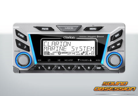 Clarion M606 Marine Digital Media Receiver With Built-In Bluetooth